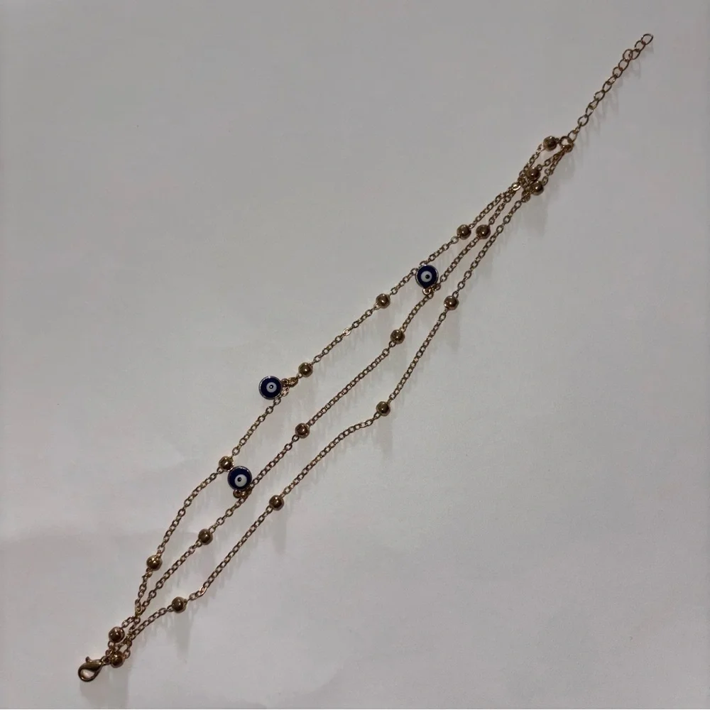 Gold Evil Eye Bracelet - Picture 5 of 5